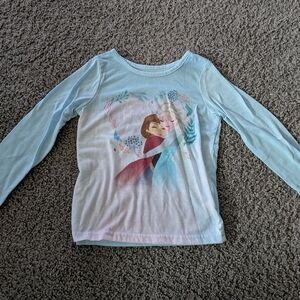 Disney Frozen Elsa and Anna Aqua Long Sleeve Tee